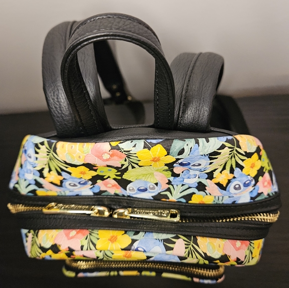 Loungefly 🎉HOST PICK🎉 Disney Stitch & Scrump Floral Watercolor Mini Backpack - Picture 5 of 9